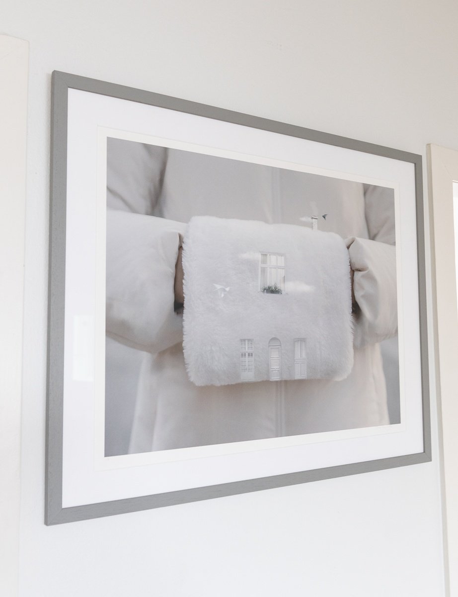 Surrealistic Portrait Photograph By Dasha Pears, 30 X 24, Fluffy Framed, Original Artwork