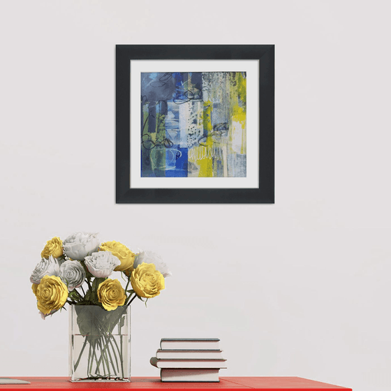 Abstraction #23 - Framed and ready to hang - original abstract painting