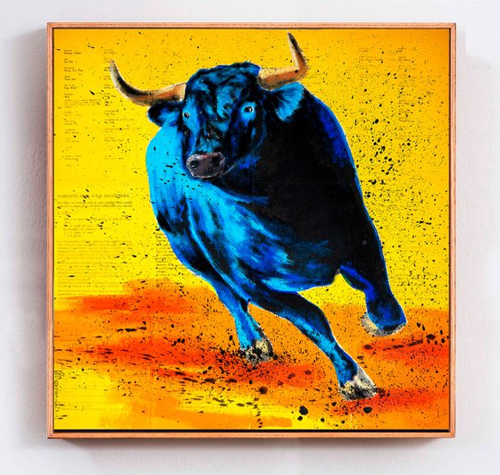 Raging Bull 04 - (Large) - READY TO HANG -  HOME - Gift