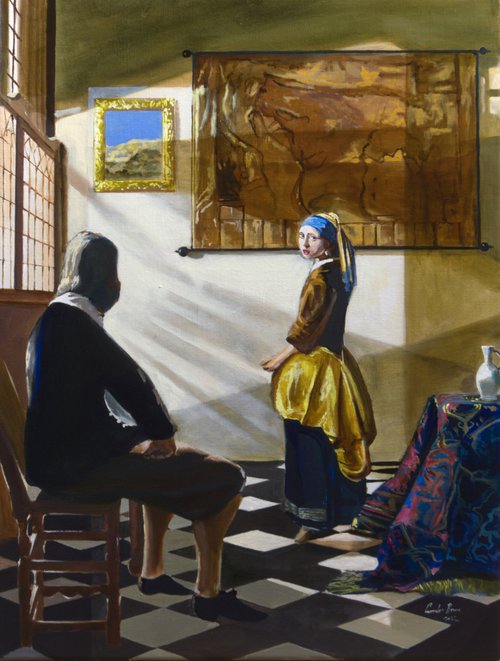 Vermeer's new model by Gordon Bruce