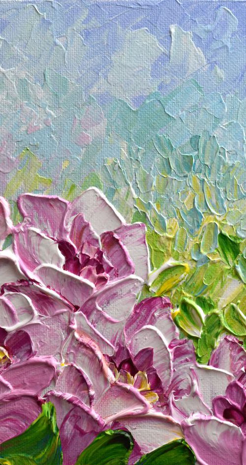 Bunch of Peony Flowers by Olga Tkachyk