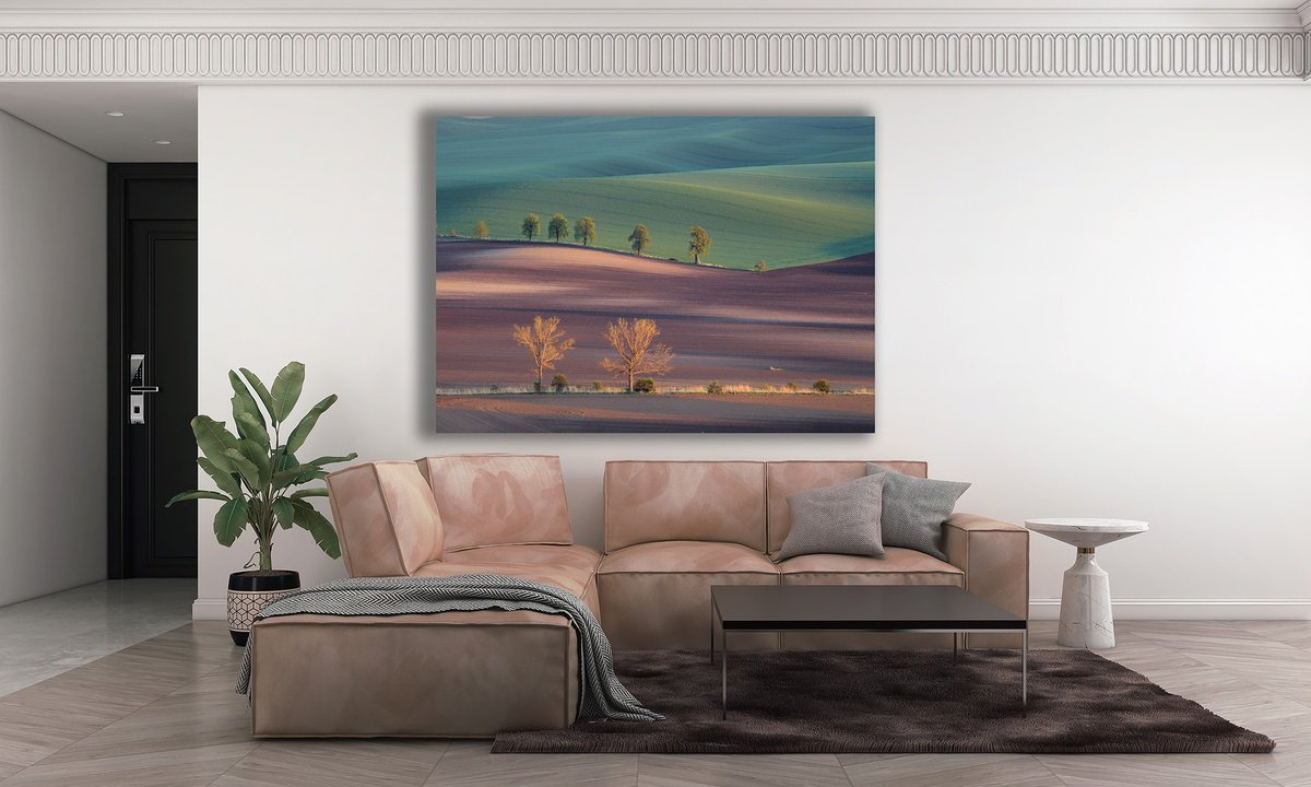 Photorealistic Landscape Photograph By Pavel Oskin, 30 X 24", Chestnuts, Original Artwork