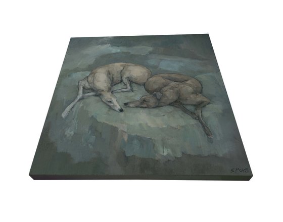 Sleeping Greyhounds