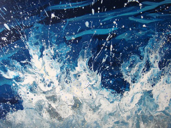 “Ocean waves” Extra Large Painting