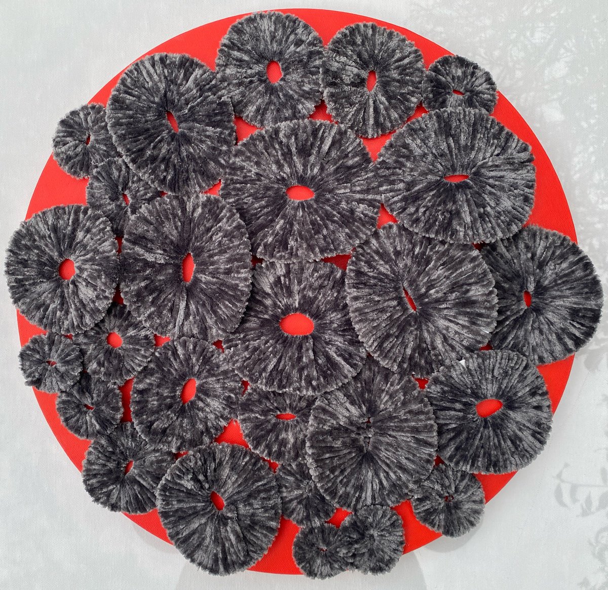 Organic Botanical Sculpture By Swapna Namboodiri, 16 X 16", The Quiet Bloom-1, Original Artwork