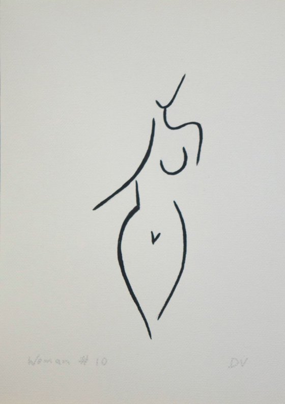 Women series line drawings - set of four #2