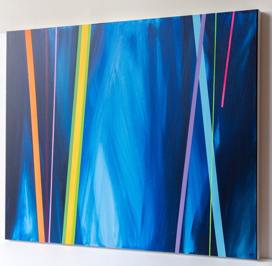 Abstract Spectrum in Blue 4 (AV Art)