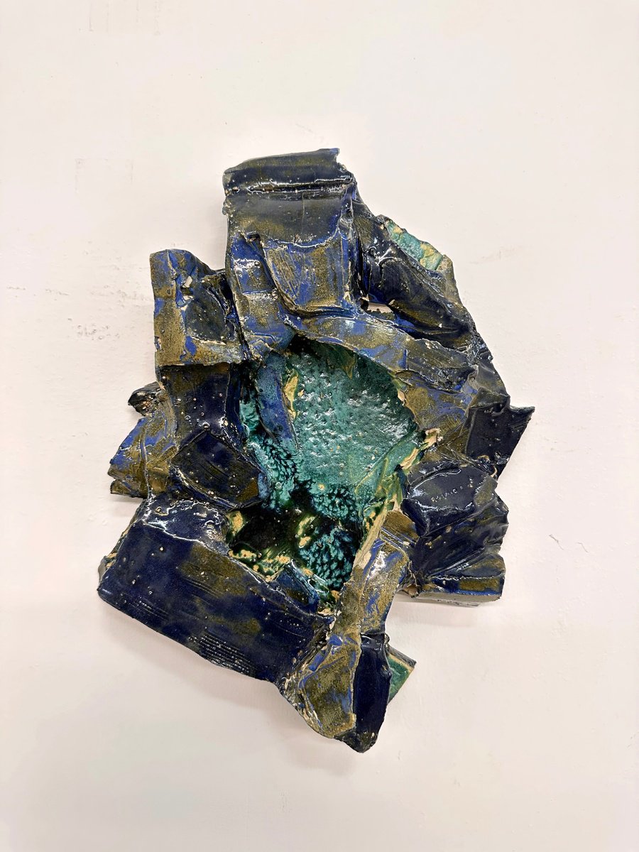 Organic Abstract Clay Sculpture By Abhishek Kumar, 10 X 13, High Soul 03, Original Artwork