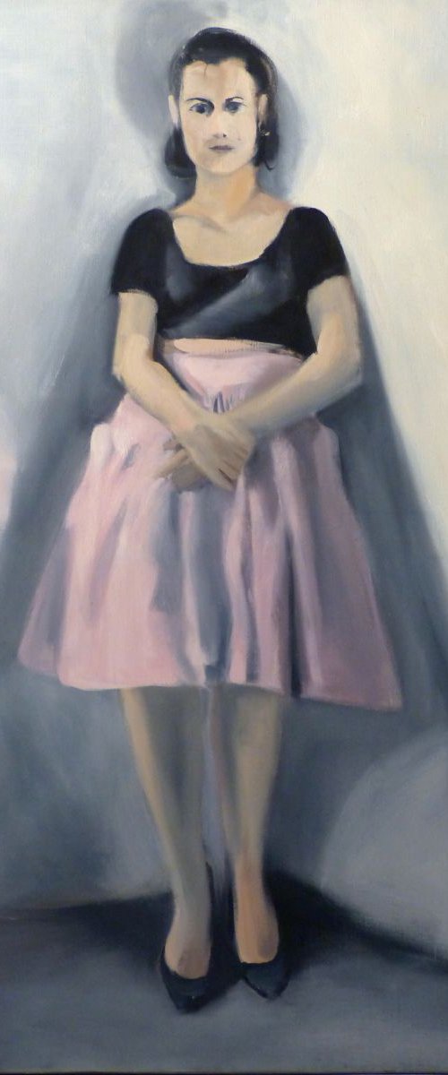 Composure, oil on canvas, 100x65 cm, ready to hang by Frederic Belaubre