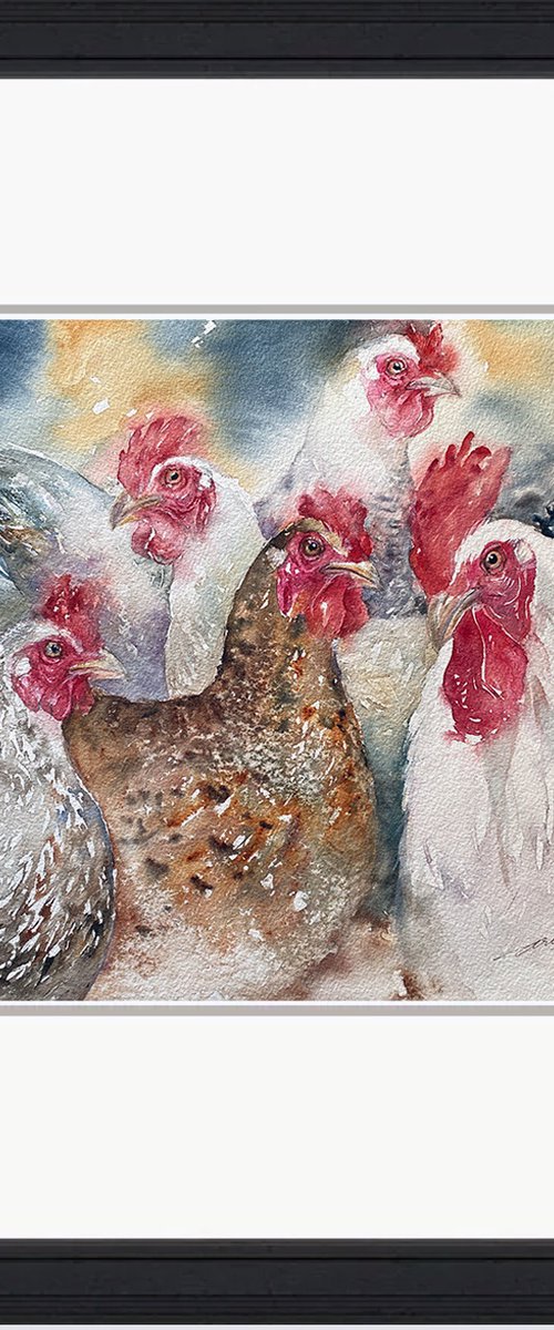 Cluck Corterie_ Roosters by Arti Chauhan