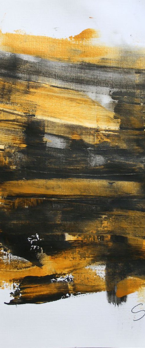 Gold Reflexes. EXPRESSION IV /  ORIGINAL PAINTING by Salana Art Gallery