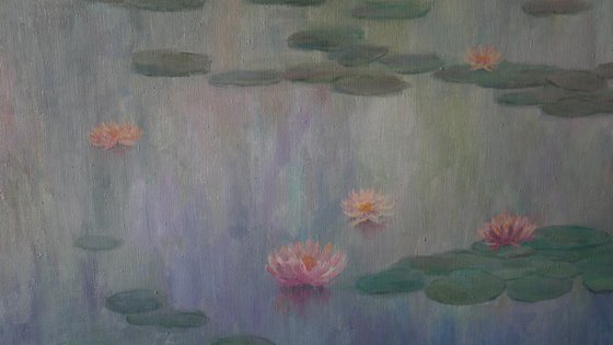 Water Lilies - Water Lilies large painting