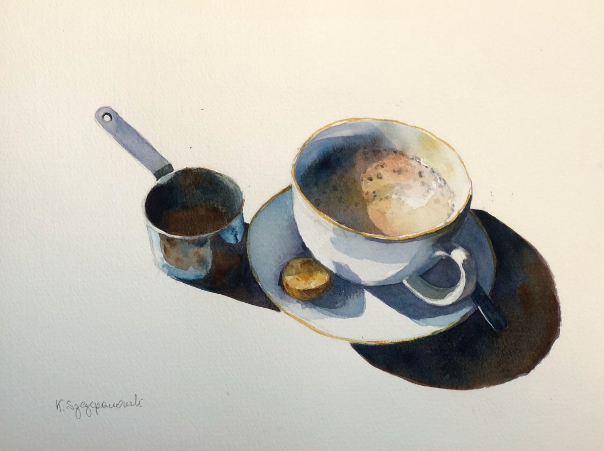 Hot chocolate by Krystyna Szczepanowski