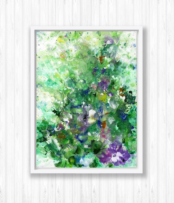 Garden Of The Mystic 1 - Floral Painting by Kathy Morton Stanion