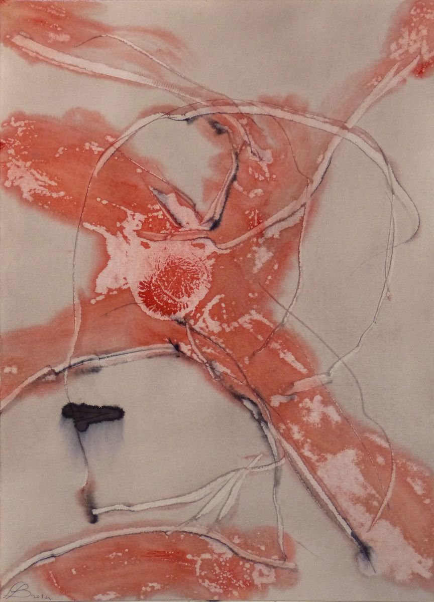 Abstract Botanical Drawing By Frederic Belaubre, 11 X 17, Prolegomena #24, Original Artwork