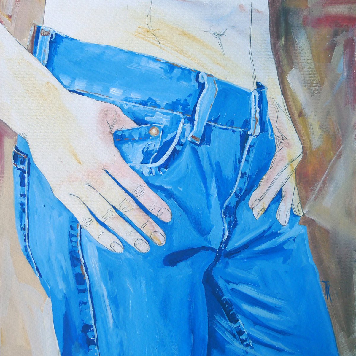 Hands in pants by Tatyana Kaganets