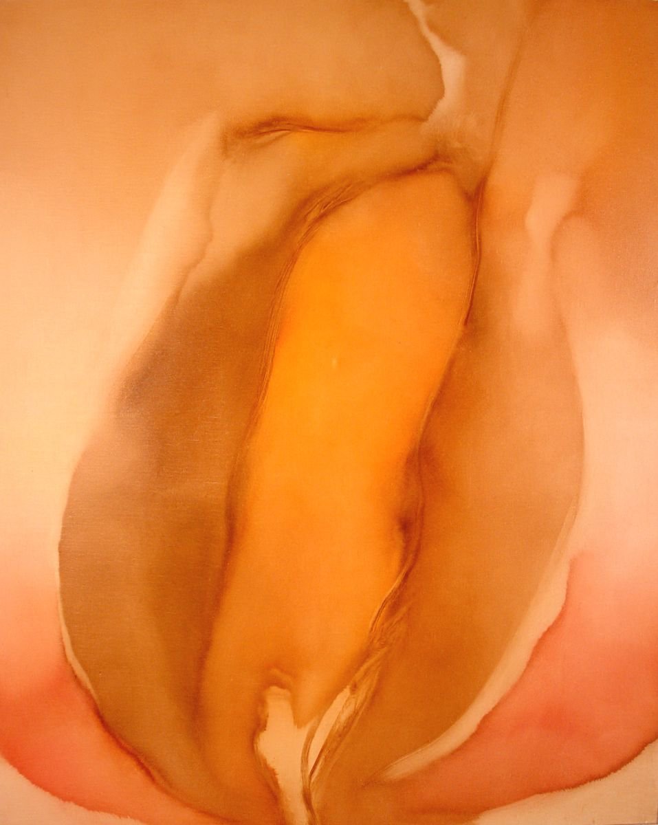 Abstract Oil Painting By Frederic Belaubre, 32 X 39, Metafigure #35, 100X81 Cm, Original Artwork