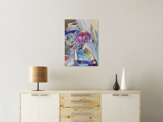 Still life in violet