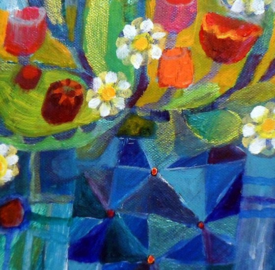 The Blue Mosaic Vase