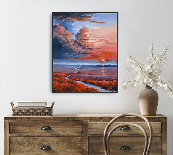 Crimson Tidal Sunset.