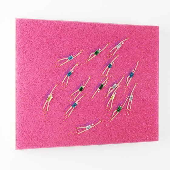 Swimmers 909 Pink Coral Reef Australia