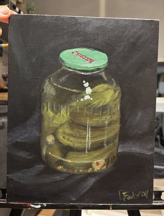Jar of Pickles Still Life