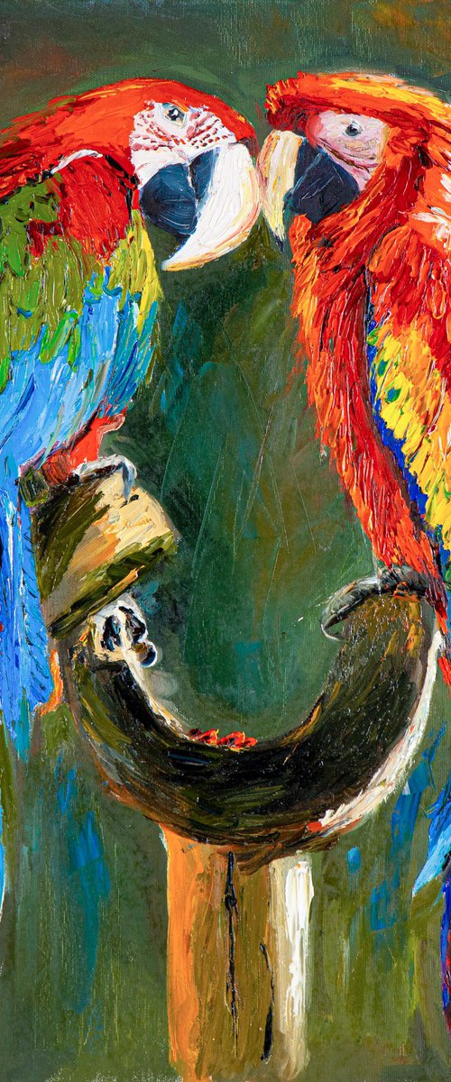 Two Parrots by Catherine Varadi