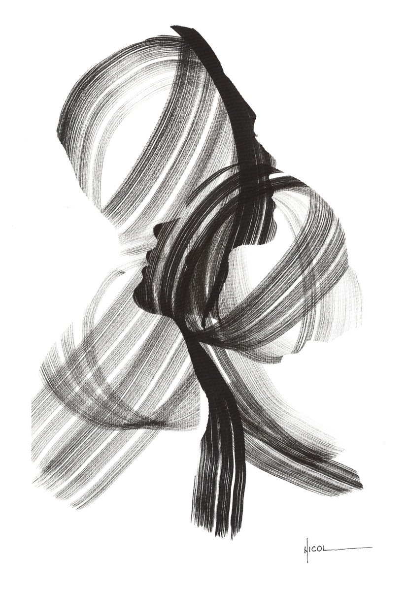 Expressive Painting , Entangled In You By Nicol Vacaru, 10 X 15, Artwork For Sale On Artfinder