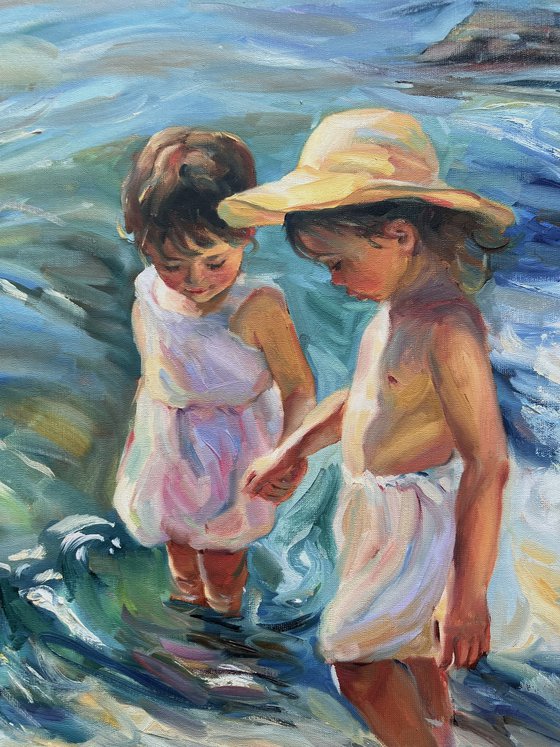 Children on the beach 2