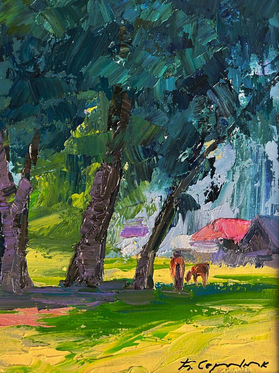 Trees near the Village