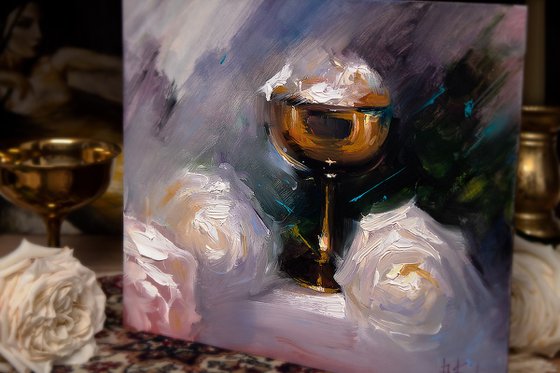 The Grail and roses