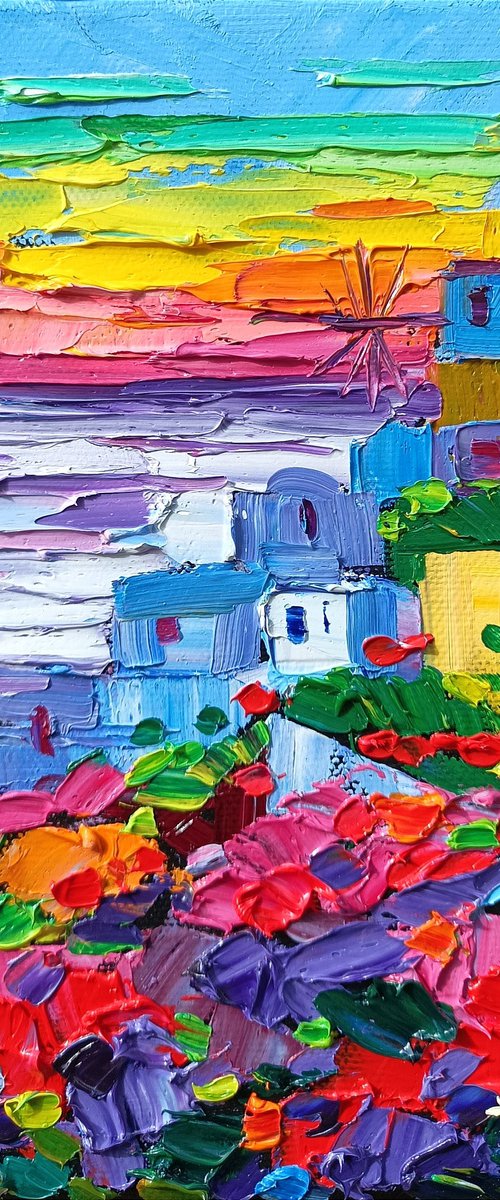 Colorful Santorini 2 by Vanya Georgieva