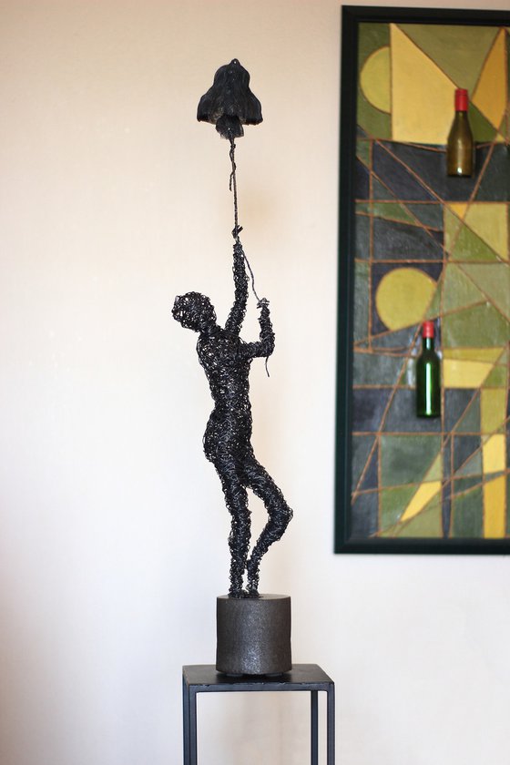 Last hope (88x12x15cm 3.8kg iron, basalt)