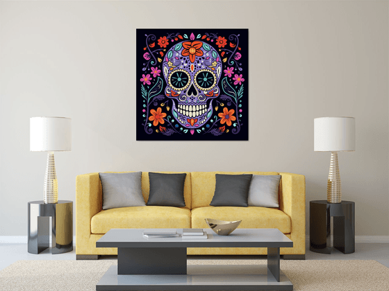 Purple skull