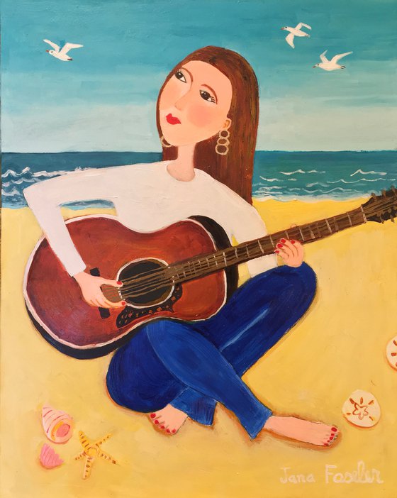 Guitar at the Beach