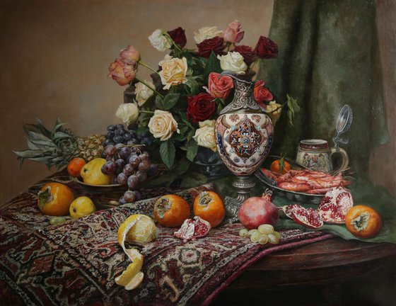 Still life with roses