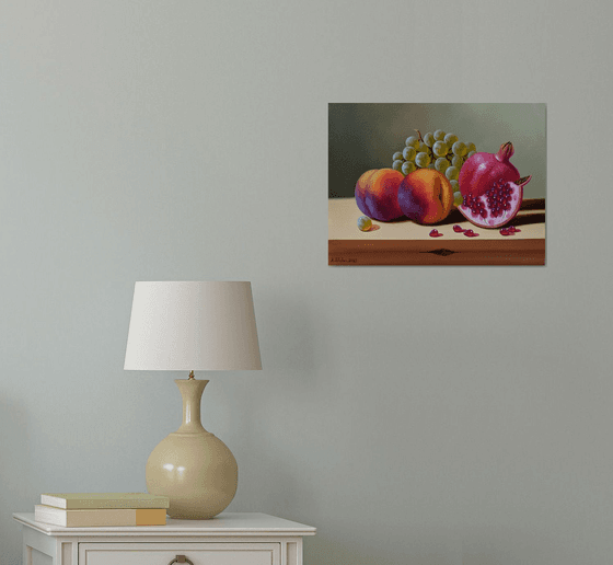 Still life with autumn fruits