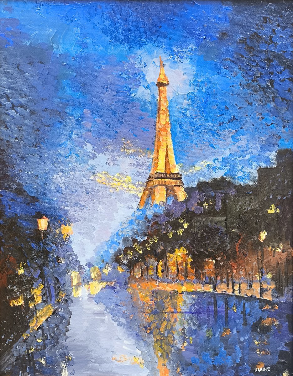 The Golden Tower By Karine Harutyunyan, 12 X 16, Artwork For Sale On Artfinder