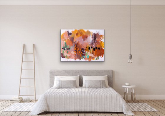 Flagstaff - Original bold abstract on canvas - Ready to hang