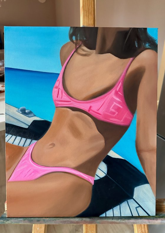 Pink on a Yacht
