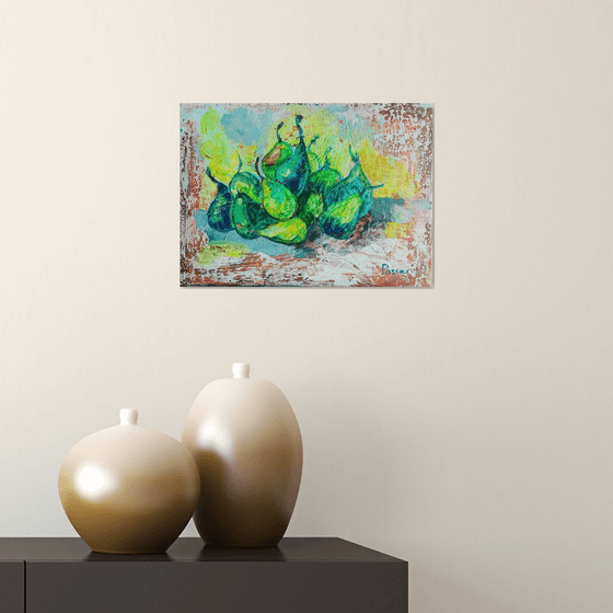 Green pears -still life