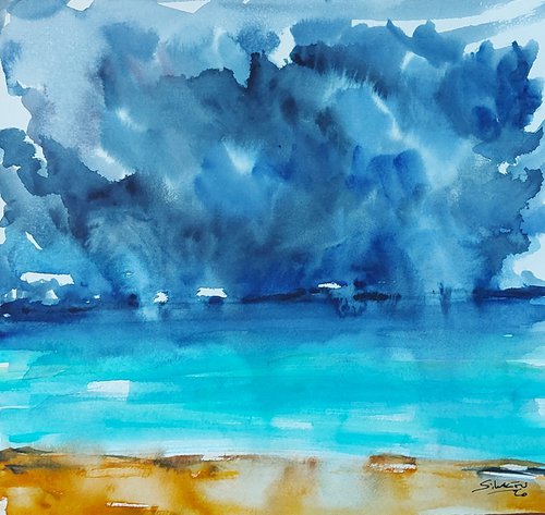 Stormy day at sea by Silvia Flores Vitiello