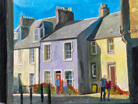 Scottish Houses In The Sun