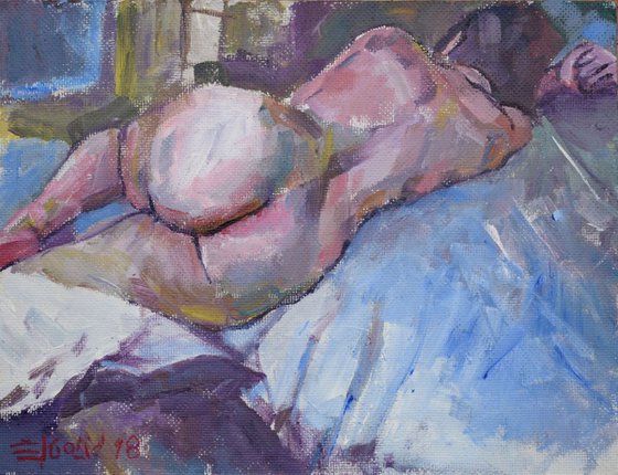 Woman on bed