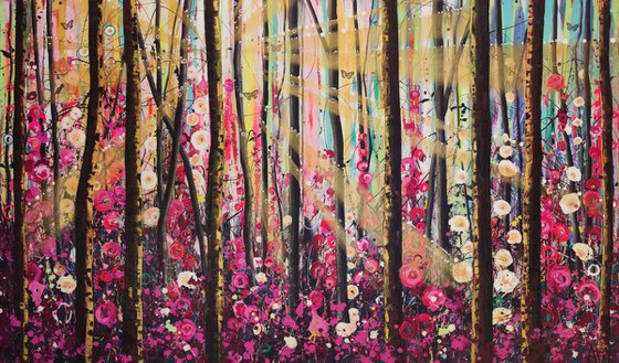 Enchanted - Large painting (Diptych)