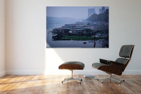 Houseboats In The Fog - Signed Limited Edition