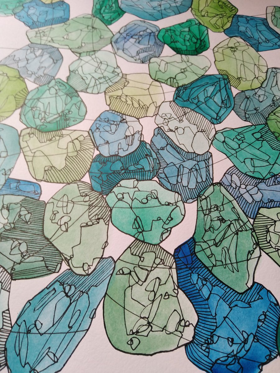 Illustrative Drawing , Fragments By Isabellangela Germinario, 12 X 16, Artwork For Sale On Artfinder