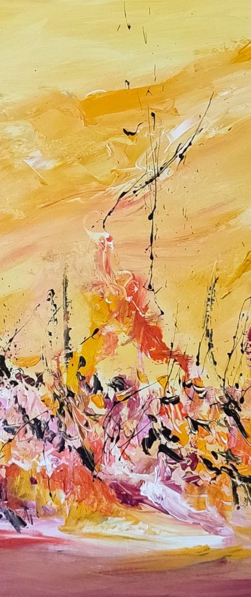 Surf sur les vagues en feu by ÂME SAUVAGE