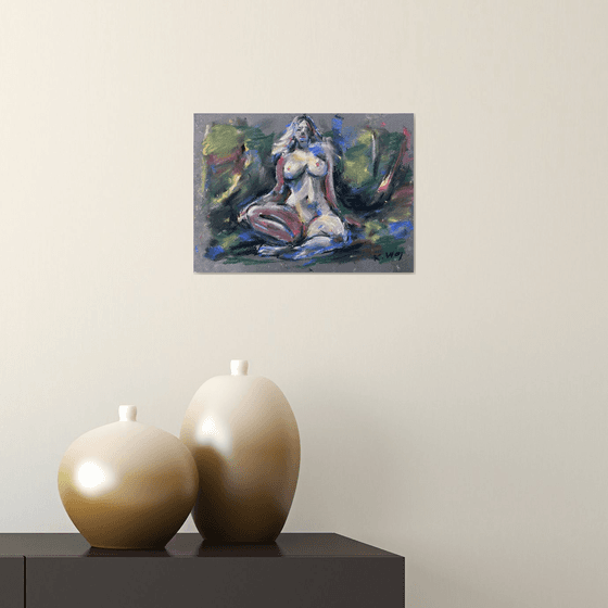 Woodland Nude – Pastel Study