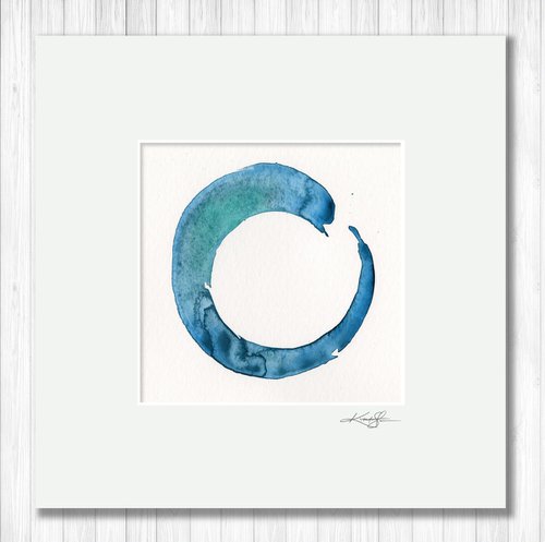 Enso Serenity 80 - Enso Abstract painting by Kathy Morton Stanion by Kathy Morton Stanion